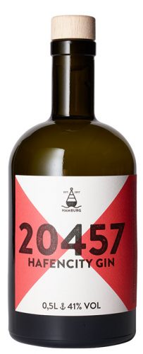 Der Hafencity Gin aus Hamburg, beinhaltet mindestens 10 Botanicals und wird in einer 0.5l Flasche abgefüllt.