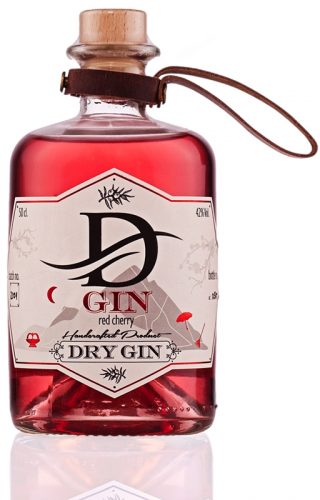 Der D’ GIN RED Kirsch 100ml. Handgefertigter Dry Gin mit echten Schwäbischen Kirschen.