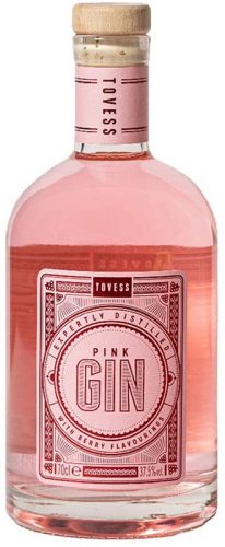 Der Tovess Pink Gin hat einen Alkoholgehalt von 37.5% vol., wurde fachmännisch handgemacht und in traditionellen Kupferkesseln destilliert