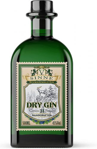V-SINNE-Schwarzwald-Dry-Gin Der handgemachte Schwarzwald-Tröpfchen wurde mehrfach international GOLD prämiert.