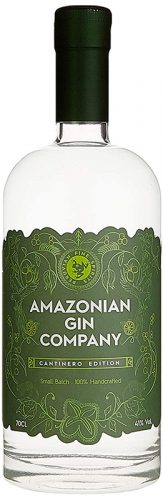 amazonian-gin-company-cantinero-edition Der Amazonian Gin ist ein ausgezeichneter Premium-Gin mit peruanischen Botanicals und einem grünen Etikett im regenwaldstil.