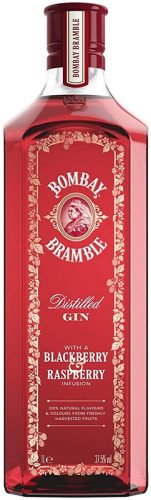 Die tiefe rote Farbe erhält der 37.5% vol. Bombay Bramble durch die Zugabe von Himbeeren und Brombeeren.