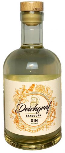 Deichgraf Sanddorn-Gin Destilled Gin mit Sanddornaroma.