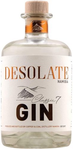 Desolate Gin Classic 7 wird handgefertigt in kleinen handsignierten Chargen in Walvis Bay hergestellt.