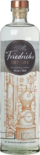 friedrichs-curacao-dry-gin In Stinhagen, in small batches, in liebevoller Handarbeit wird der 3-fach destillierte Gin hergestellt.