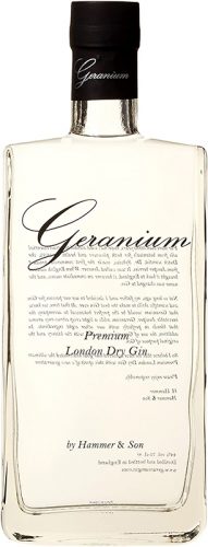 geranium-london-dry-gin 9 sorgfältig ausgewählte Botanicals, beinhaltet der von Hammer & Son kreierte Gin.