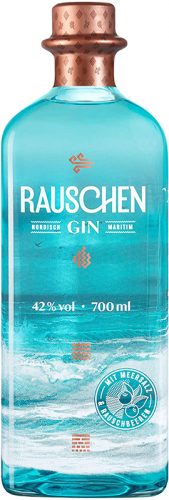 Die mit 42% vol. abgefüllte Flasche widerspiegelt das Rauchen des Meeres.