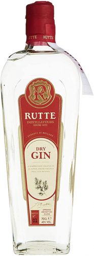 Der Rutte Dry Gin, in der eleganten Flasche, erhielt Silber bei der International Spirit Challenge und Gold bei der International Wine & Spirit Competition.