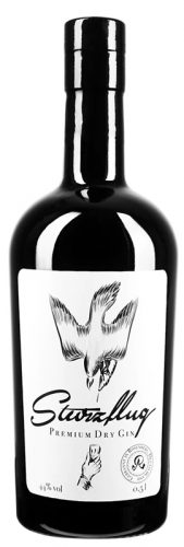Gebrannt vom Brennmeister Josef Bauer, lässt sich der Sturzflug Premium Dry Gin mit 44% schmecken.